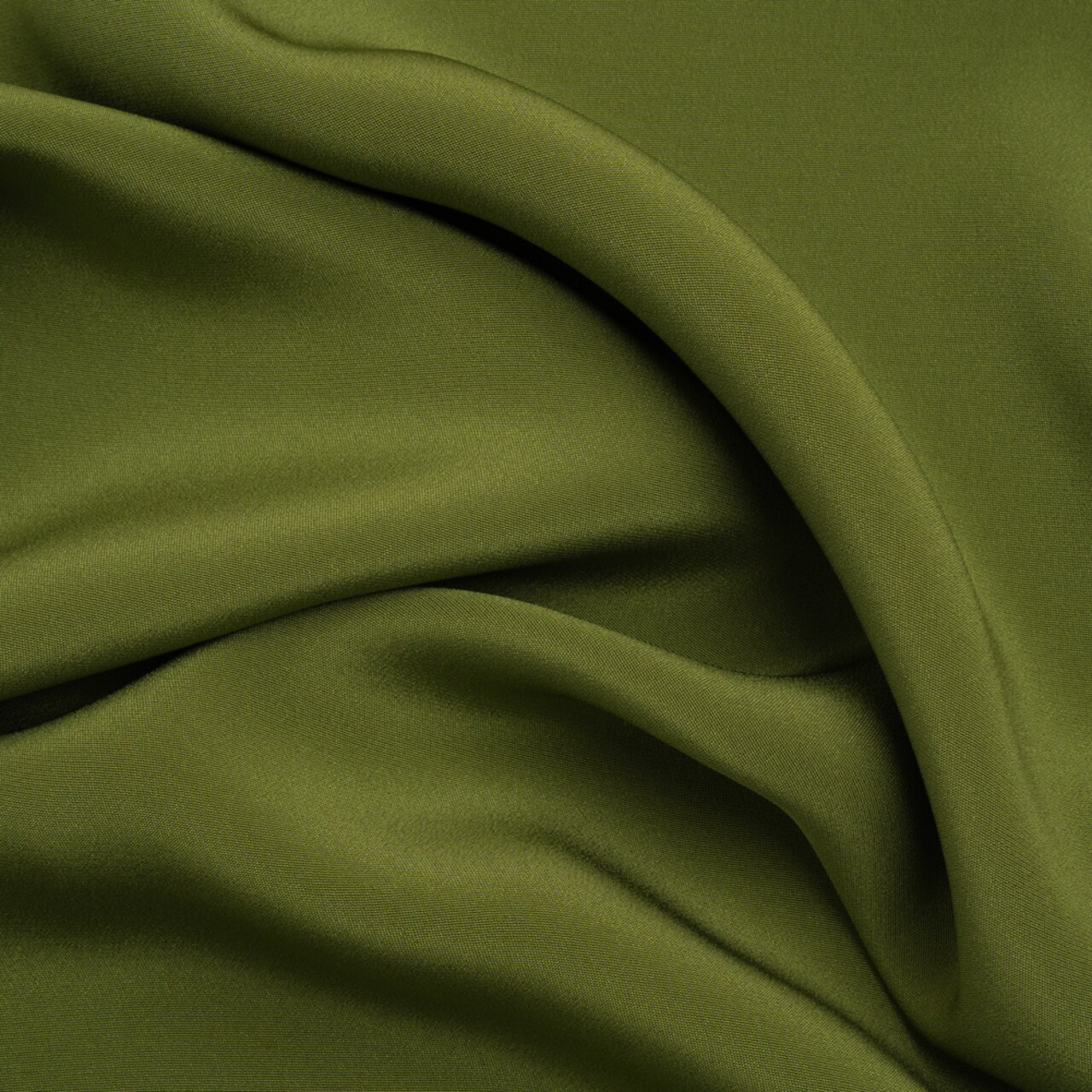 1 Yard Pesto Green Silk 4 Ply Crepe Premium 44" Wide Fabric for Couture